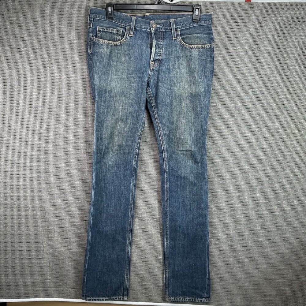 Hollister Mens Skinny Jeans W32 X L34 Authentic Denim Blue